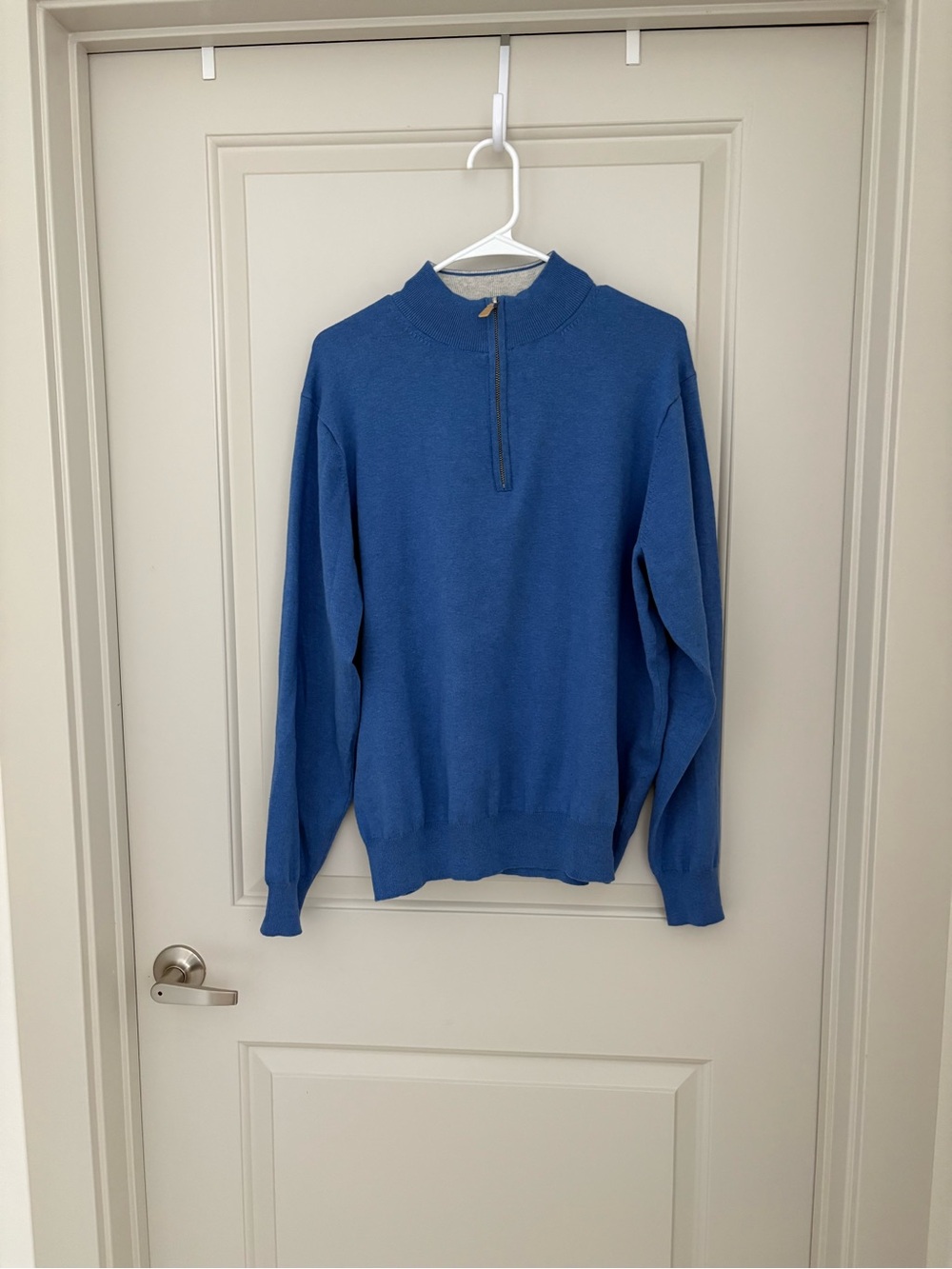 Peter Millar Royal Blue Half-Zip Sweater Size L